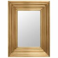 Safavieh 30 x 3.5 x 40 in. Kerry Small Rect Wall Mirror, Brass CMI2004A
